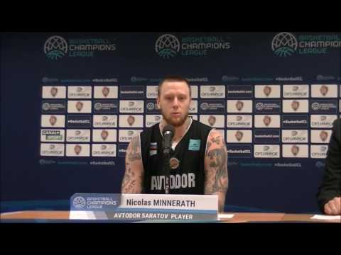 Пресс-конференция Ника МИННЕРАТА после победы над «Ле-Маном» 24/01/2017