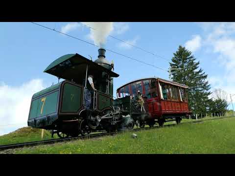 Fahrzeugparade zum 150 Jahre Jubiläum der Rigi Bahnen