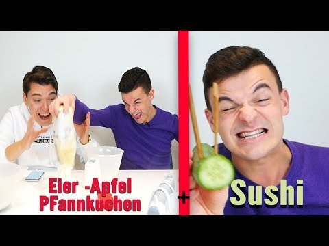 Tourette kocht - Apfel Eierpfannkuchen & Sushi