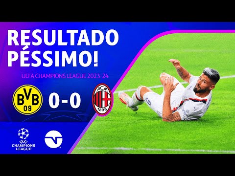 Gols e lances de Borussia Dortmund x Milan