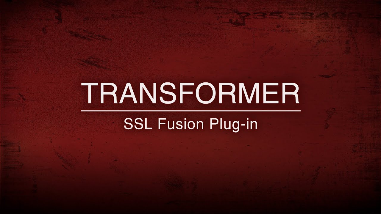 SSL Fusion Transformer Plug-in - YouTube