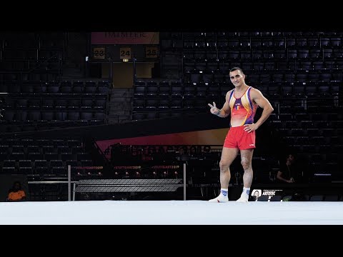 Marian Dragulescu (ROU) FX 2019 Worlds Stuttgart - Podium Training