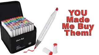 Chen Rui Alcohol Marker Review & Compare || Budget Brush Markers