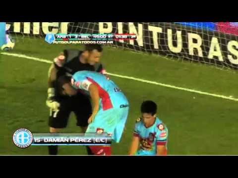 Gol Damián Pérez (En Contra) - Arsenal 1 Vs Belgrano (Córdoba) 4 - Inicial 13'