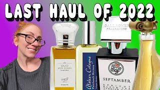 LAST FRAGRANCE HAUL OF 2022! Ending the Year with Some Amazing New Niche & Designer Perfumes!