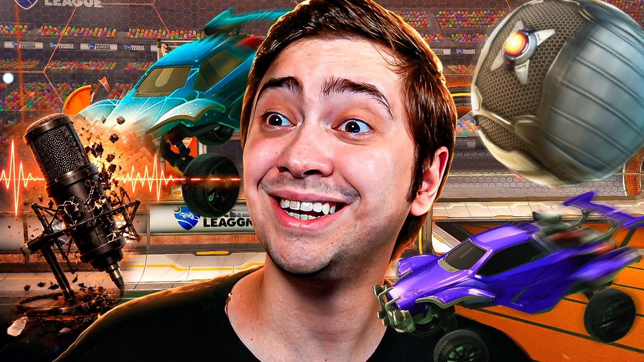 DOIS APOSENTADOS E UM MICROFONE HORROROSO! - ROCKET LEAGUE COM O FALCON