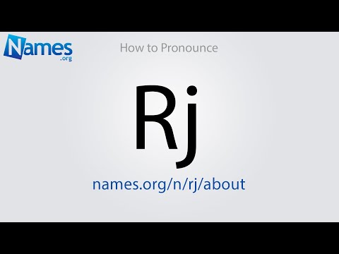 How to Pronounce Rj