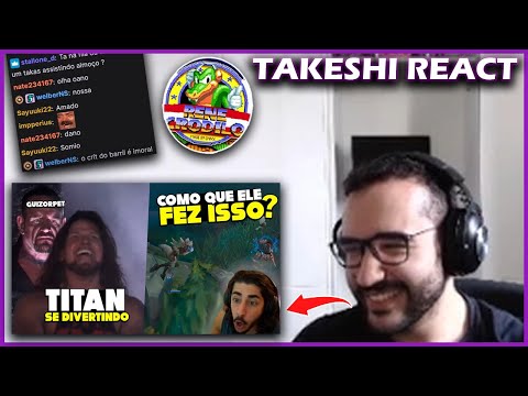 TAKESHI REACT | MONO CHAMPIONS INSPIRADOS NO CBOLÃO, TITAN TILTADO COM GP, BAD PIJACK TROLANDO