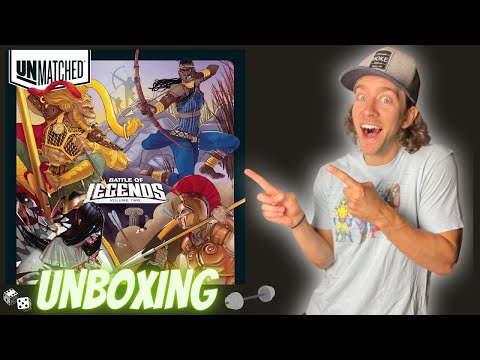 Unmatched: Battle of Legends, Volume 2 - UNBOXING  w/ Card Details