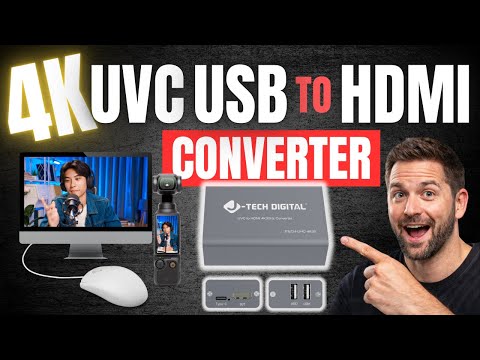 How to Convert a USB Camera to HDMI (4K30 UVC Adapter)