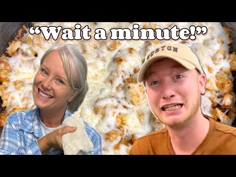 Momma makes a 30 minute meal! 😳 (Garlic Parm Chicken & Potato Skillet!)