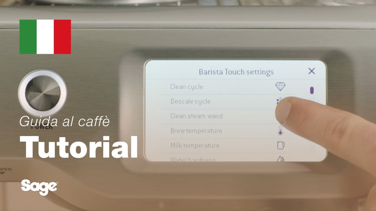 Tutorial Guida al caffè Breville - Come modificare le impostazioni