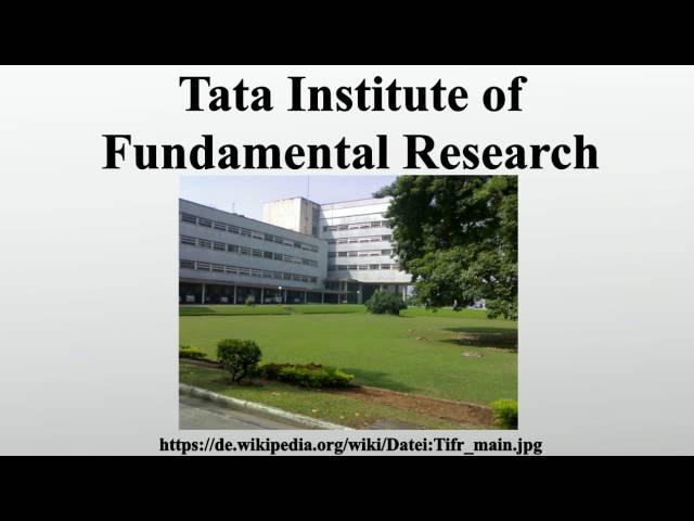 Tata Institute of Fundamental Research Graduate School video #1