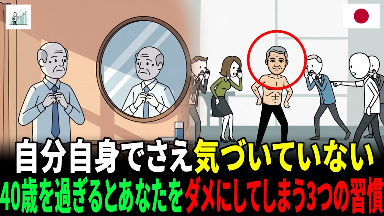 自分自身でさえ気づいていない! 40歳を過ぎるとあなたをダメにしてしまう3つの習慣
