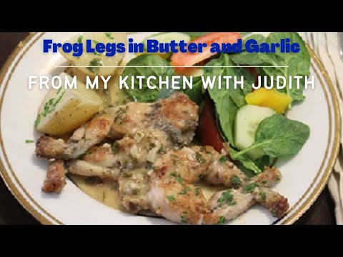 French style frog legs in butter and garlic - weird but tastey!