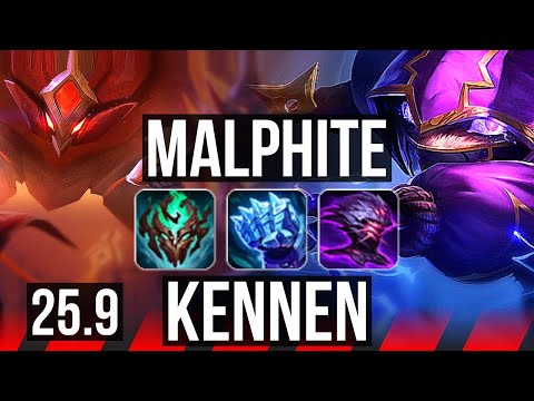 MALPHITE vs KENNEN (TOP) | 9/2/9 | EUNE Master | 25.9