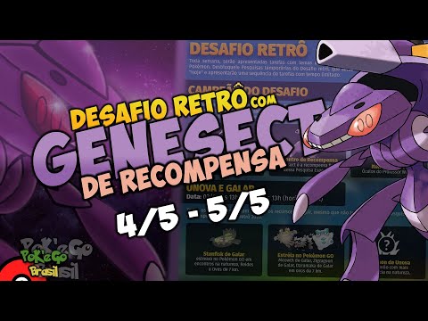 Missão do Campeão do Desafio Retrô 2020 ,Missão 4/5 e 5/5 Recompensa o Pokémon Genesect