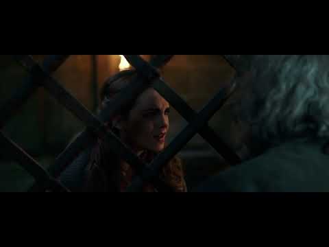 Trailer image of Belle entering the ballroom—set up for the title waltz sung by Mrs. Potts