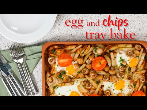 Slimming World Syn-free egg and chip traybake recipe - FREE