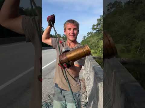 Magnet Fishing Next To A Military Base! #magnetfishing