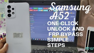 samsung A52 unlock password and frp bypass unlock tool