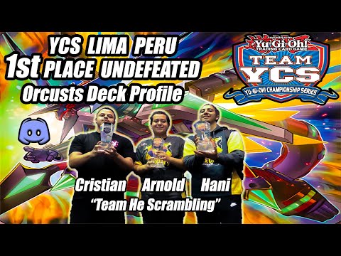 Yu-Gi-Oh! 1ST PLACE 12-0 YCS LIMA PERU - ORCUSTS DECK PROFILE - CRISTIAN URENA - TEAM BORTLE 3v3