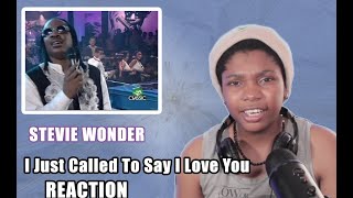 Stevie Wonder - I Just Called To Say I Love You (Live in London, 1995) First Time Reaction
