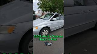 How to shift to Neutral in 2002 Honda Odyssey with Dead Battery #shorts #shortsvideo #shortsfeed