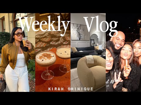 VLOG: moving + new apt + new home decor shopping / haul + Friendsgiving + day date & more | Kirah