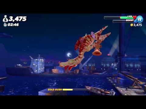 Drago Shark Contest Most Gold in 5 minutes (Harbor Map) - Hungry Shark World