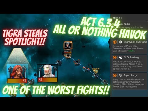 ACT 6.3.4 All Or Nothing Havok. Guardian Utility Showcase Turns Into Tigra Blowing My Mind!!