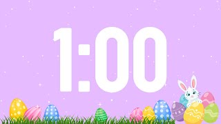 Easter 1 Minute Timer | Classroom Timer | Bunny Timer | Spring Countdown | Easter Egg Countdown