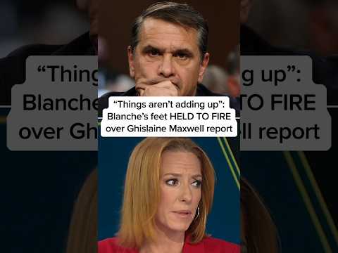 'Things aren't adding up': Blanche's feet HELD TO FIRE over Ghislaine Maxwell report