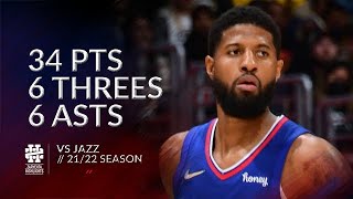 [高光] Paul George 34 Pts VS Jazz
