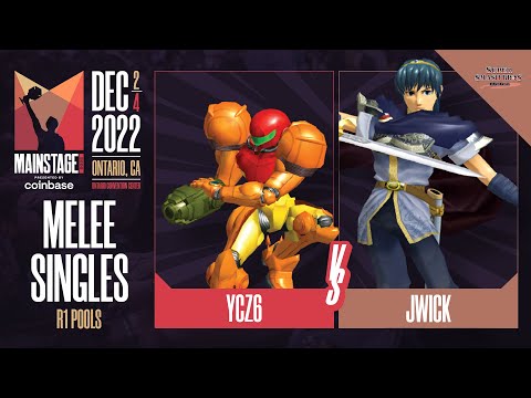 ycz6 (Samus) vs JWick (Marth) - Melee Singles Pools Winners Quarter-Final  - Mainstage 2022