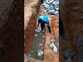 Retaining Wall Construction In The Rock Area