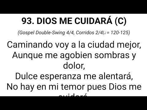HIMNO CONGREGACIONAL N°93. DIOS ME CUIDARÁ.