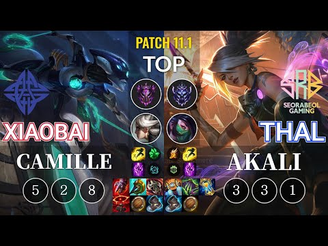 ES Xiaobai Camille vs SRB Thal Akali Top - KR Patch 11.1