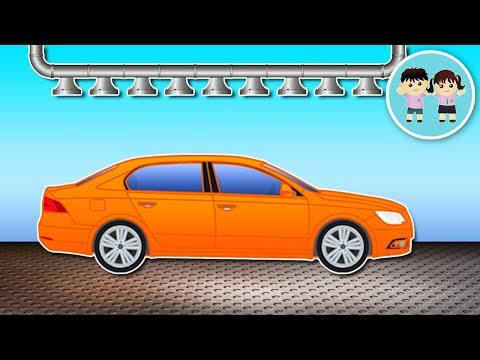 Desene cu Masini pentru Copii - Masinile la Vopsitorie