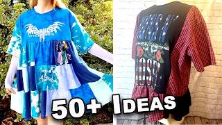 DIY: 50+ EASY Upcycled Tshirt Ideas That Look Like They Came From a Boutique