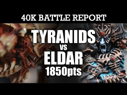 Eldar vs Tyranids Warhammer 40k Battle Report CATCH ME IF YOU CAN! 6th Edition 1850pts | HD Video