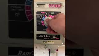 Rainbird esp 6tm sprinkler controller sticking or frozen - setting program B sprinkler system