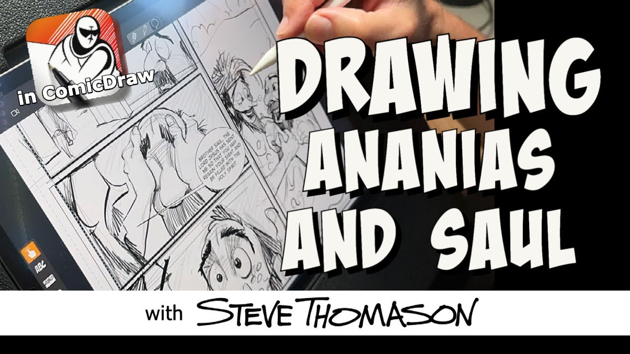 Drawing Ananias and Saul in Acts 9 | Live Stream with Steve Thomason