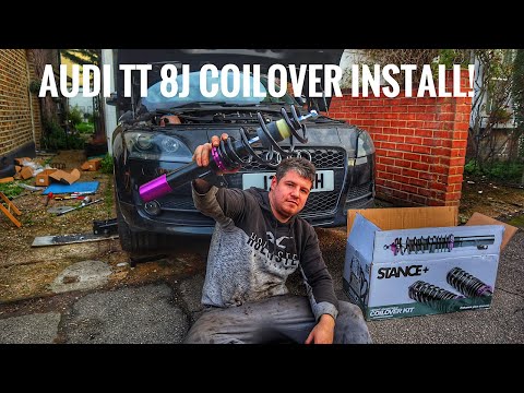 AUDI TT 8J MK2 COILOVER INSTALL & REVIEW! (2L TFSI FWD)