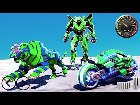 Lion Robot Transform Bike: Moto Robot Games - Best Android Gameplay HD