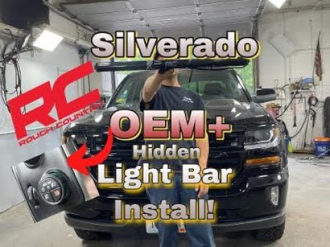 Rough Country Hidden Light Bar Install on Chevy Silverado!