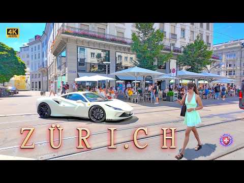 ZURICH SWITZERLAND ✨ What the central streets look like today ? How expensive is coffee? 4K