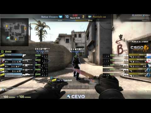 PENTA Sports vs Natus Vincere Game 2 (CEVO-P CS:GO Season 7) - Metuz & Rizc