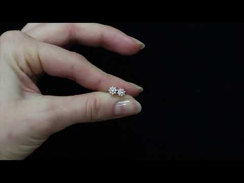 9ct Yellow Gold 0.25ct Diamond Cluster Stud Earrings - Hatton Jewellers London HJ501
