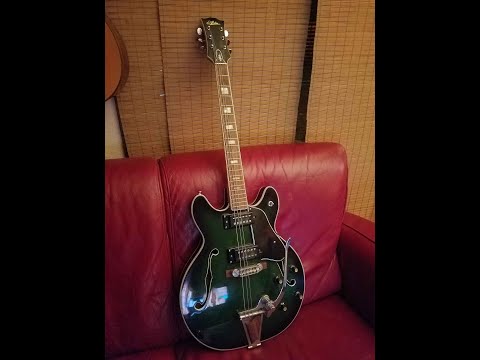 1969 Aria Diamond wiring thru the f hole. There's a better way